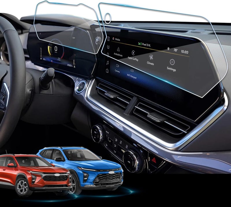 VIAROOM 2 Pack Screen Protector For Chevrolet Trax & Trailblazer 2024-2026 ,11" Infotainment + 8" Gauge Tempered Glass Film For Chevy 2RS ACTIV 2026 2025 2024 Accessories - Image 1